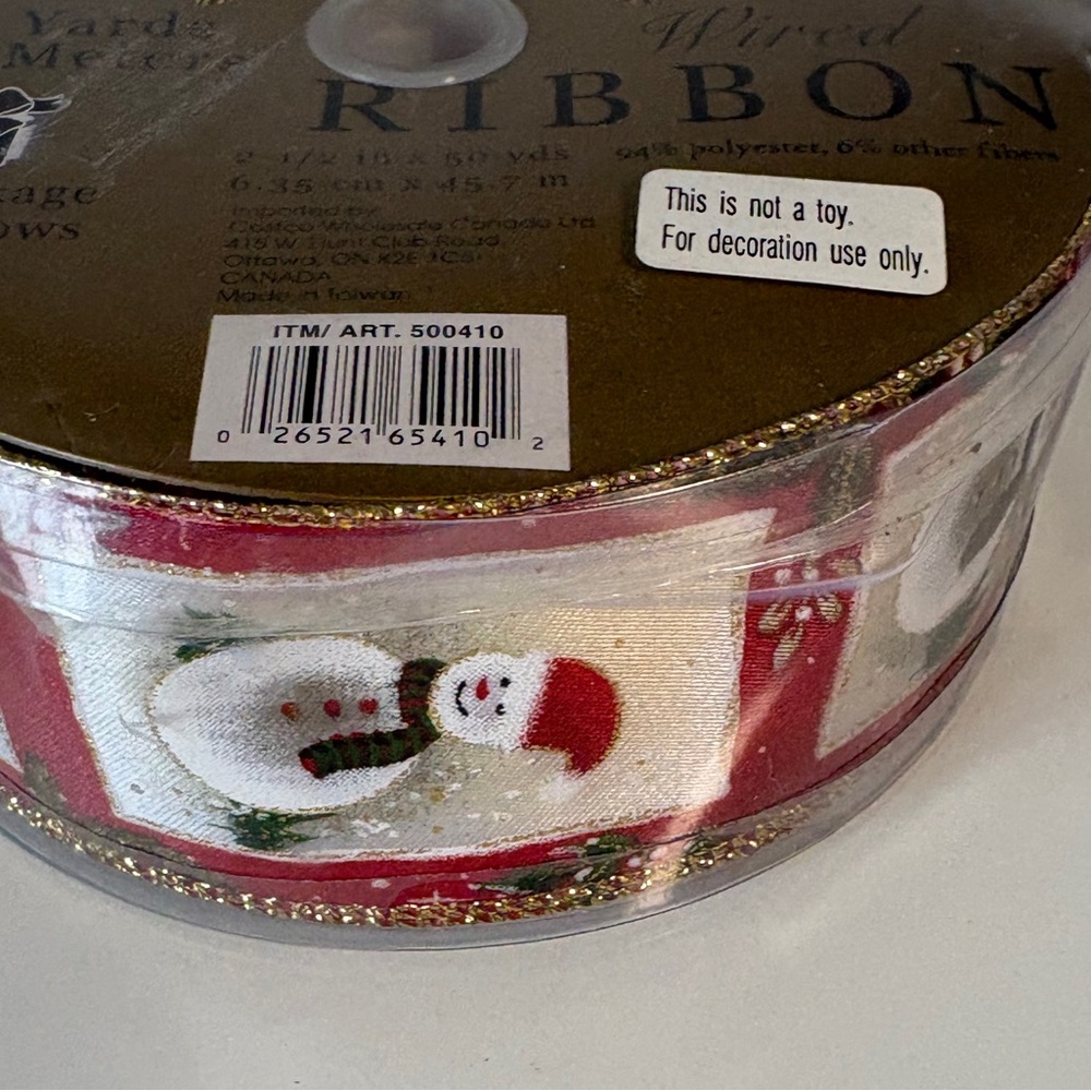 Berwick Ribbon Snowman Wreath and Door Ribbon Unopened Package